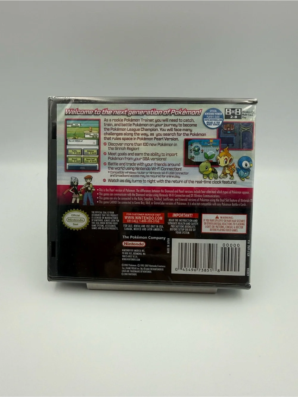 Pokémon Pearl Version Nintendo DS USA Version
